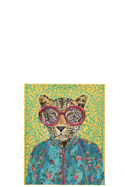 Wanddecoratie Tijger Popart Canvas Mix Klein