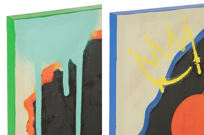 Wanddecoratie Vrouwen Popart Canvas Mix Groot Assortiment Van 2