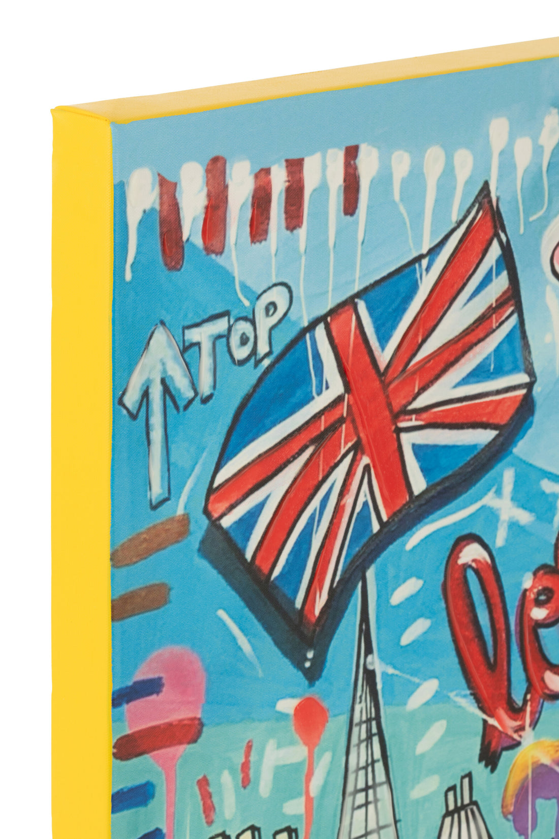 Wanddecoratie Londen Popart Canvas Mix