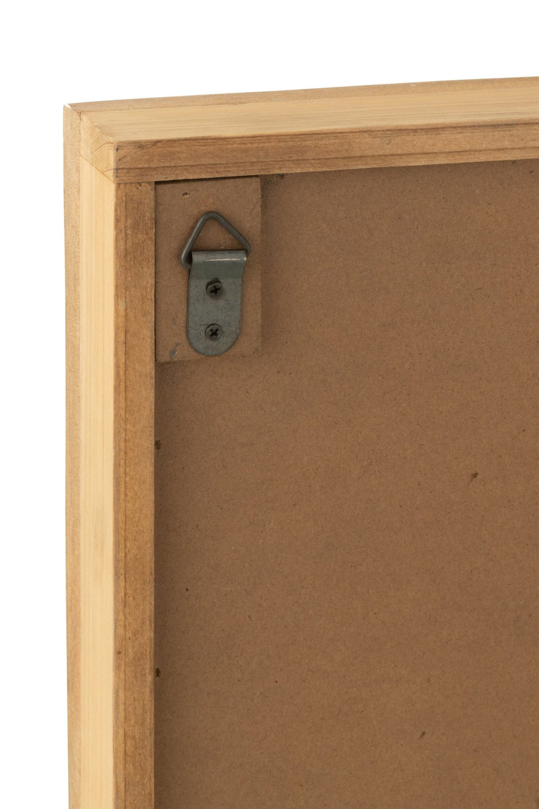 Wall Decoration Pure Mdf/Firon Wood Brown/White Assortment Of 2