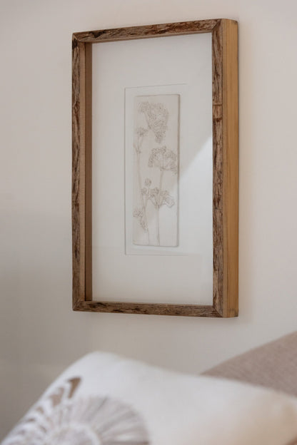 Wall Decoration Pure Mdf/Firon Wood Brown/White Assortment Of 2