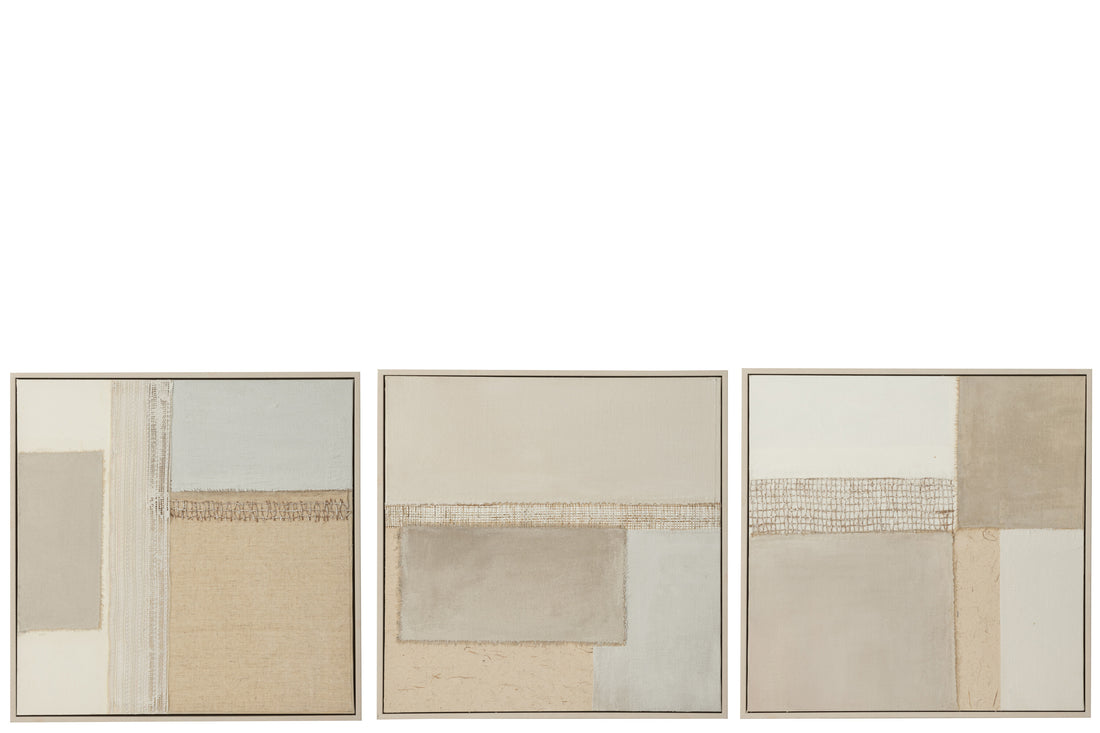 Schilderen op doek/houtmixassortiment van 3