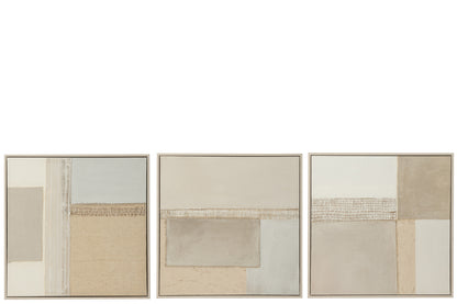 Schilderen op doek/houtmixassortiment van 3