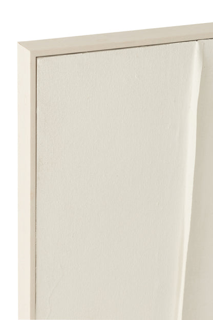 Schilderen Log Canvas/Dennenhout Wit