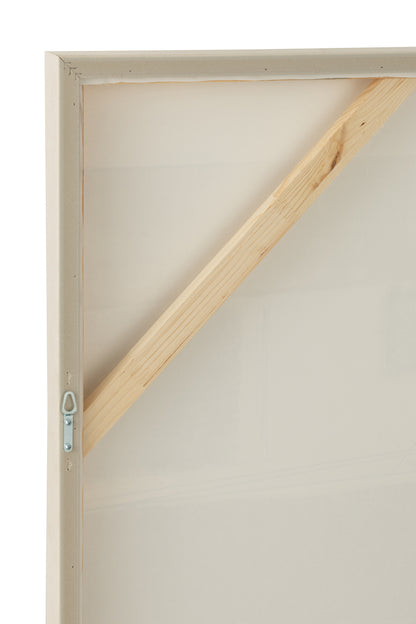 Schilderen Log Canvas/Dennenhout Wit