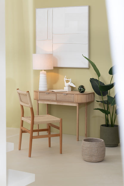 Schilderen Log Canvas/Dennenhout Wit