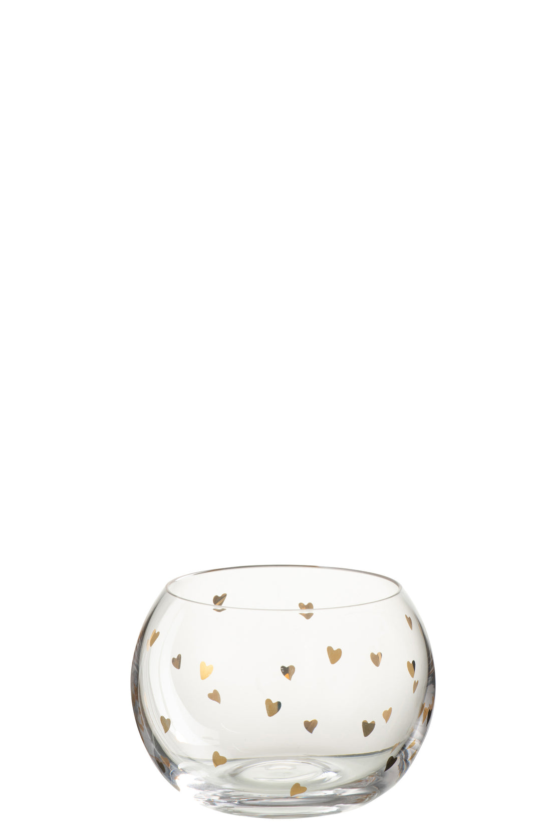 Appetize Heart Glas Transparant/Goud