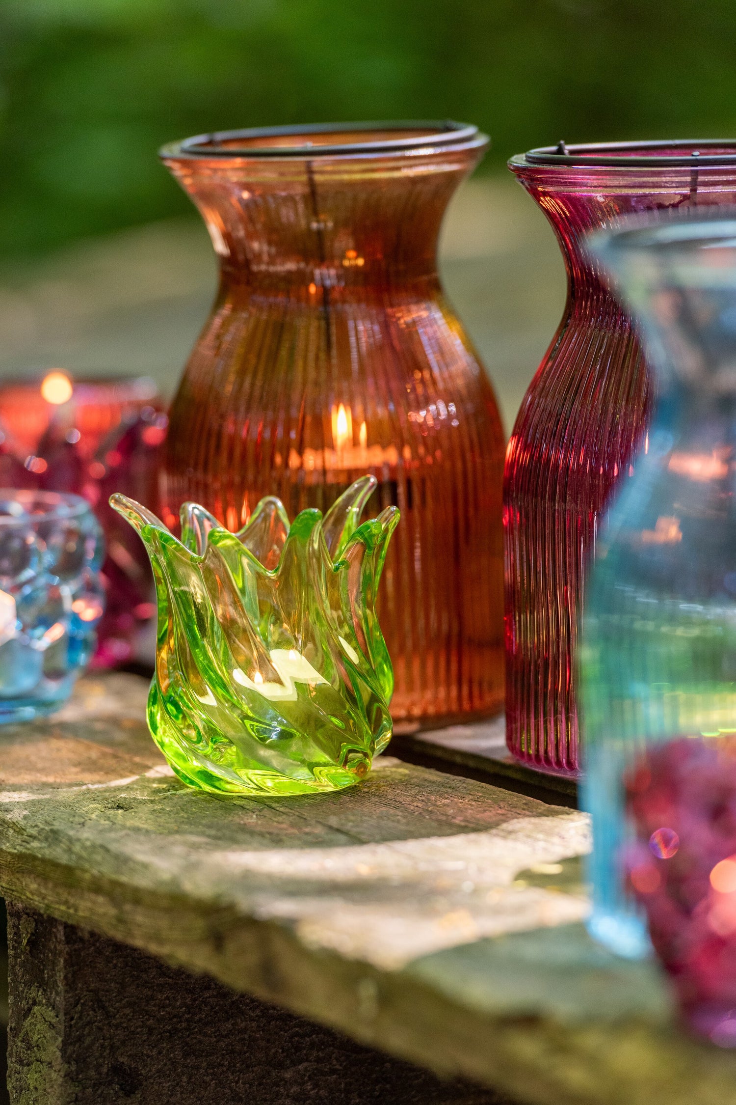 Theelichthouder Popa Glas Mix Assortiment Van 6