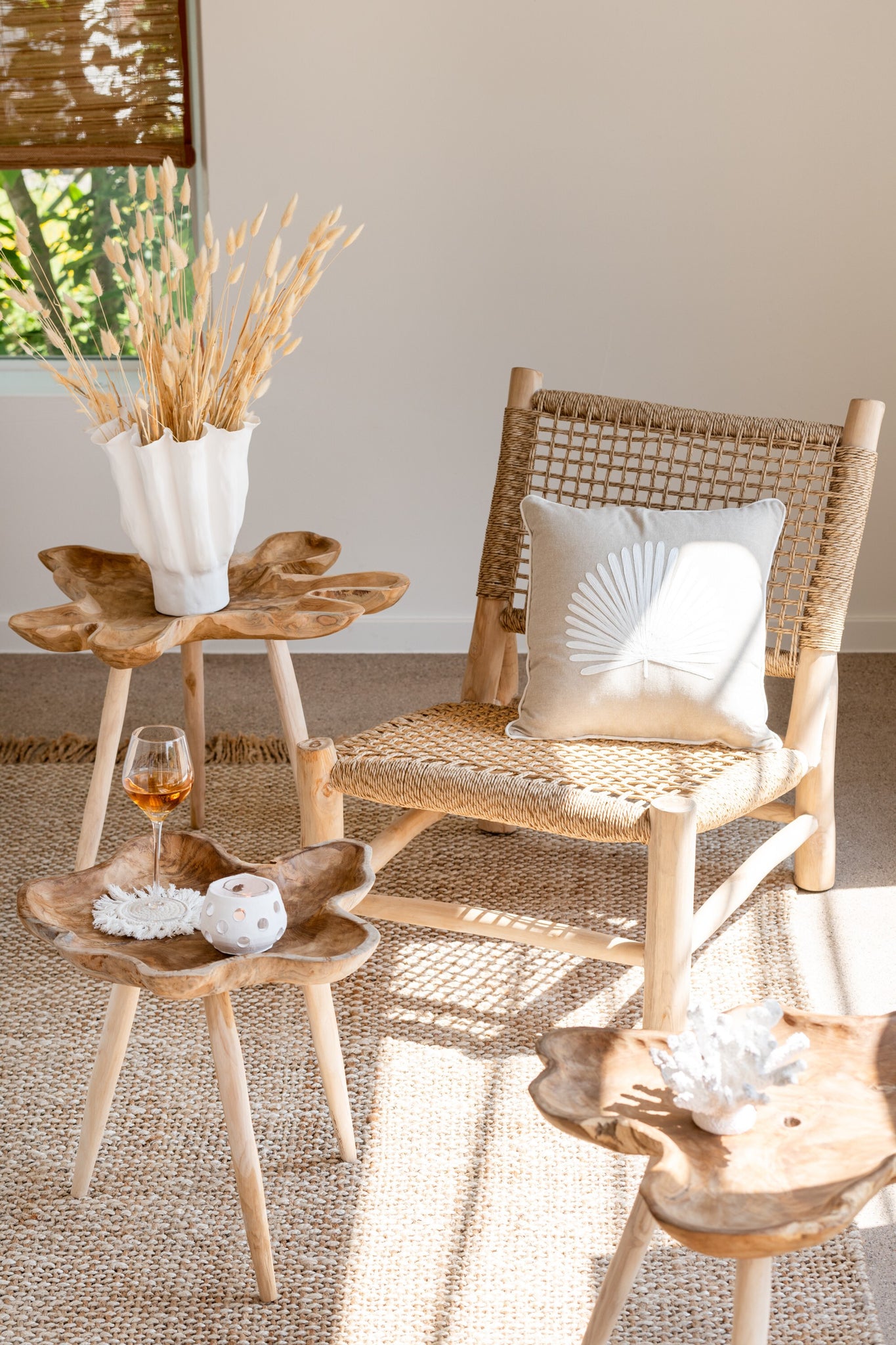 Sofa Vita Teak/Plastic Natural