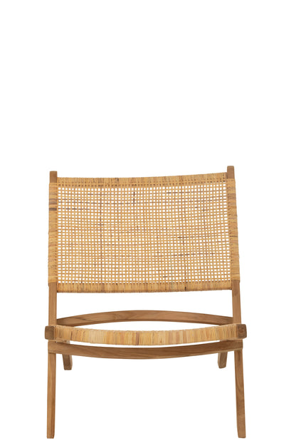 Vouwstoel Rattan/Teak Naturel
