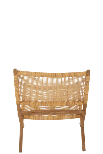 Vouwstoel Rattan/Teak Naturel