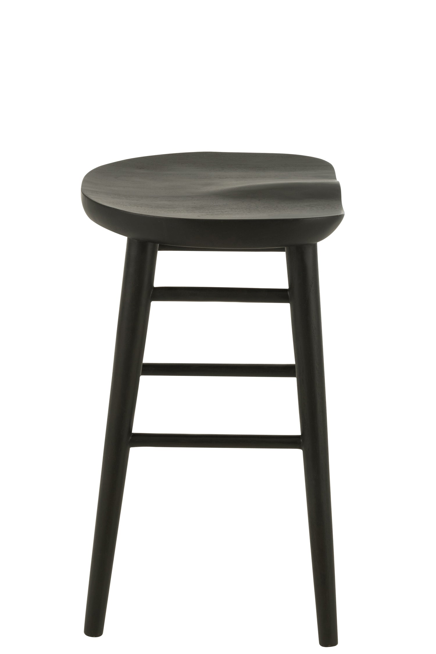 Barstoel Mika Teak Zwart