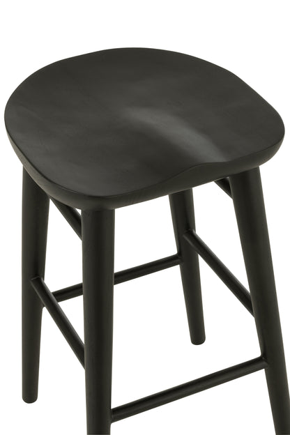 Barstoel Mika Teak Zwart