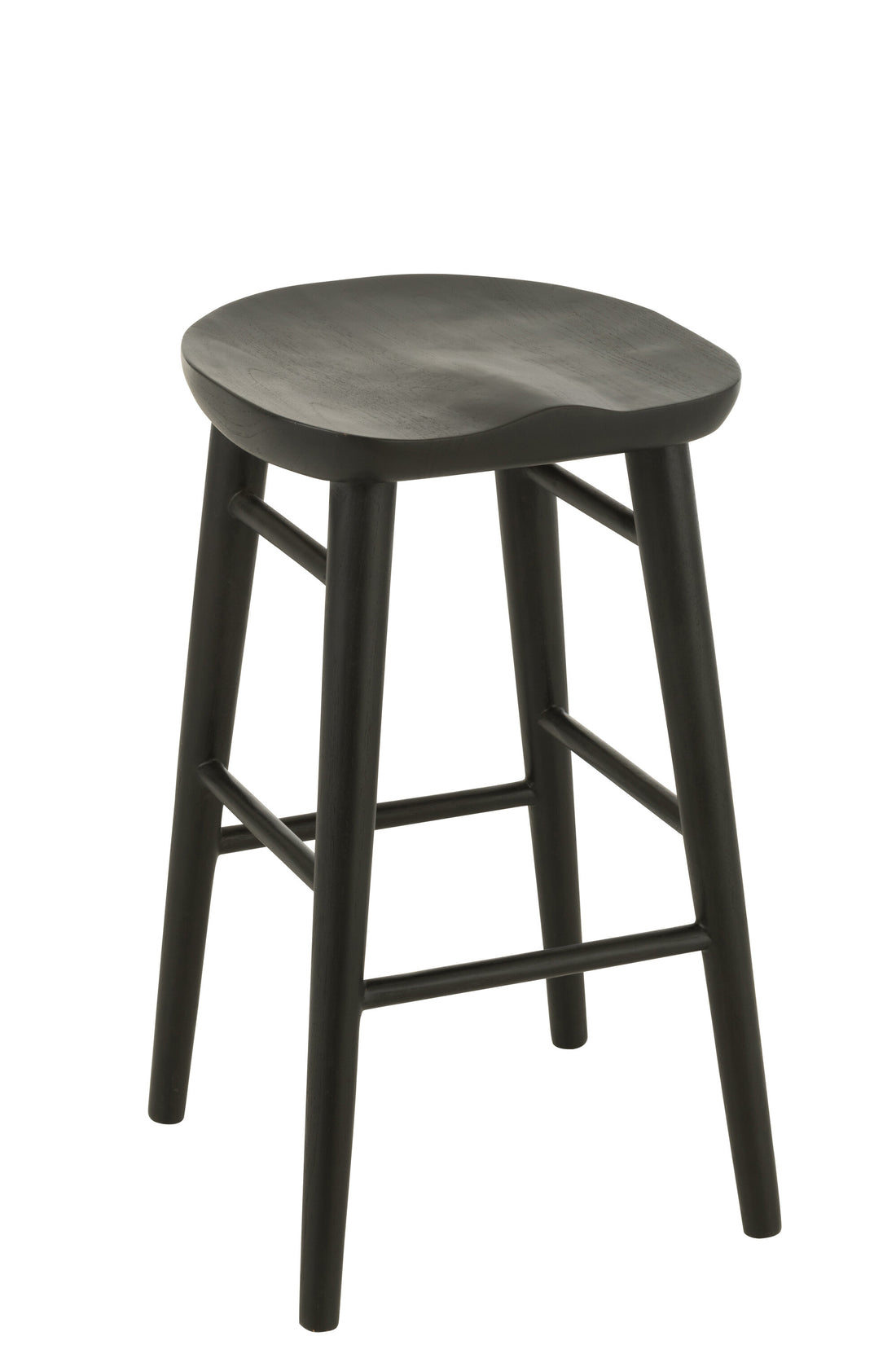 Barstoel Mika Teak Zwart