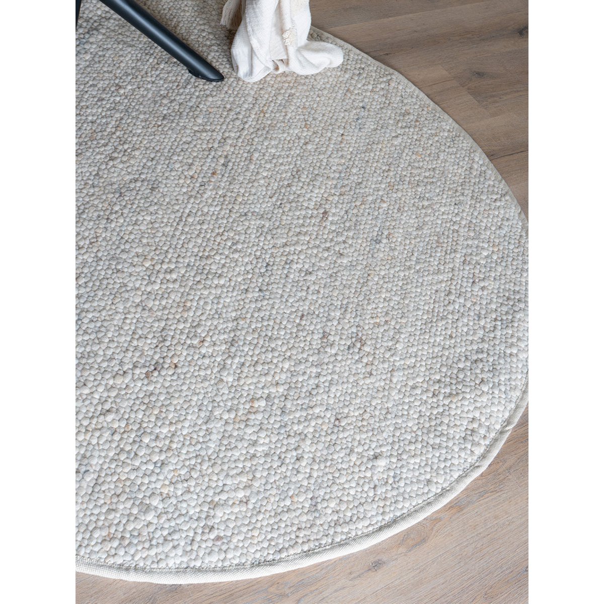 Vloerkleed Stone Beige 215 – Rond ø160 cm