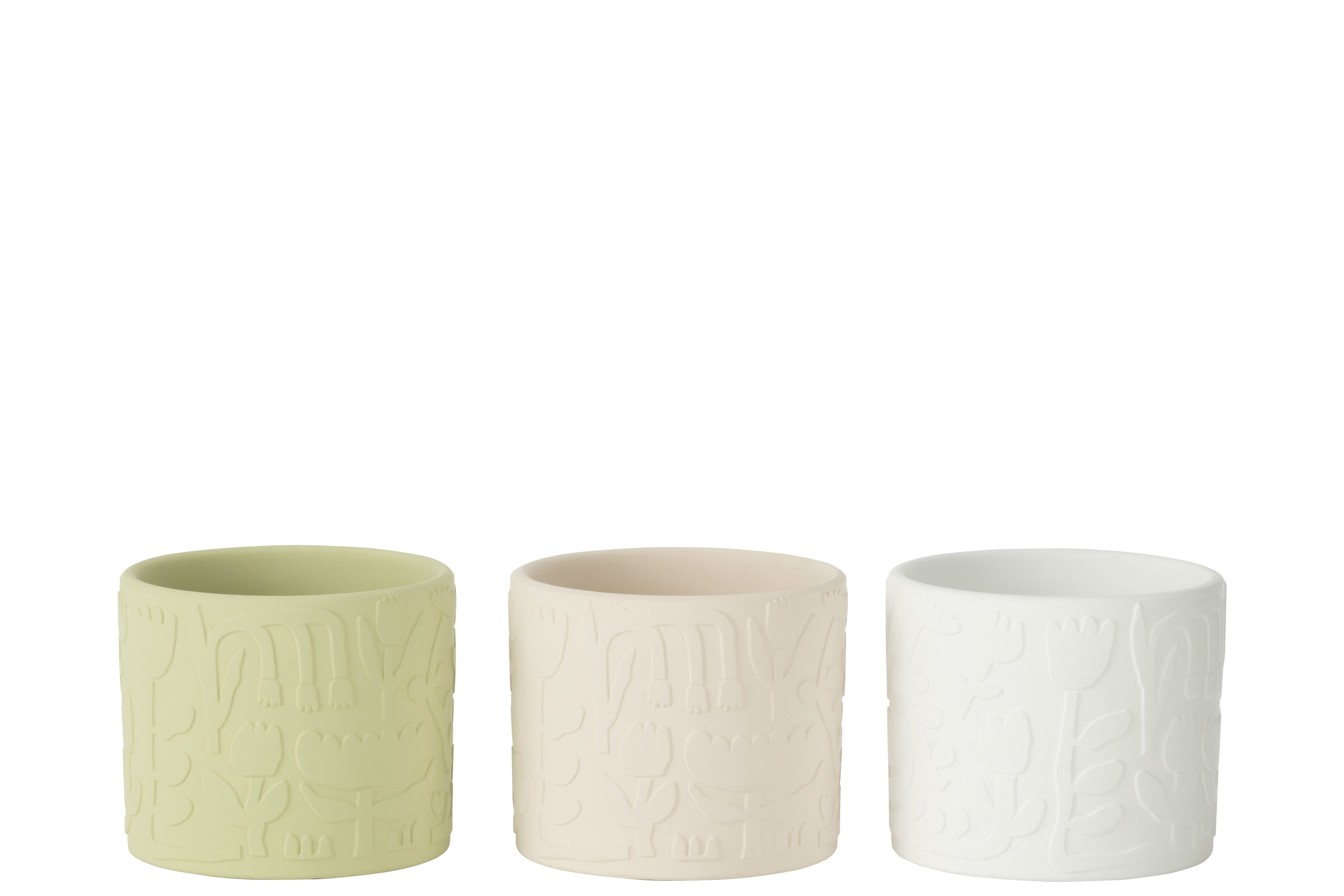 Bloempot Aloha Terracota Mix Klein Assortiment Van 3