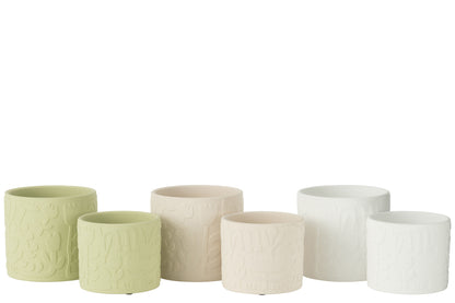 Bloempot Aloha Terracota Mix Groot Assortiment Van 3