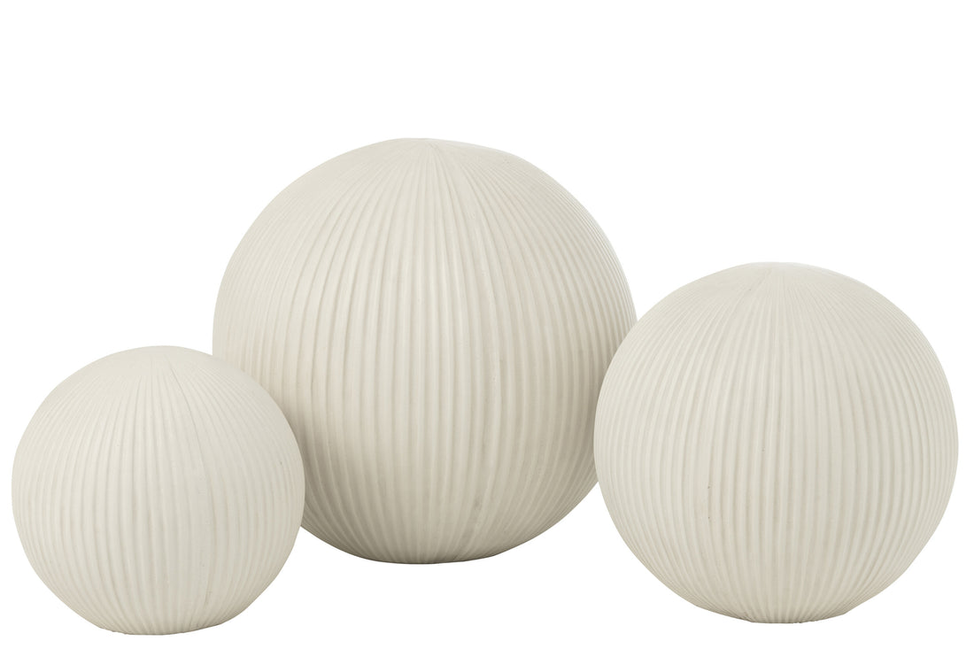 Bal Deco Klei Wit Groot