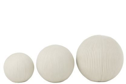 Bal Deco Klei Wit Groot