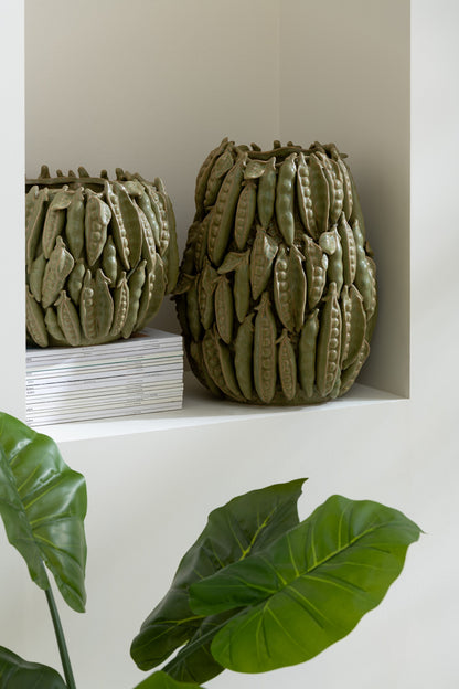 Vaas Botanica Erwten Hoog Klei Groen
