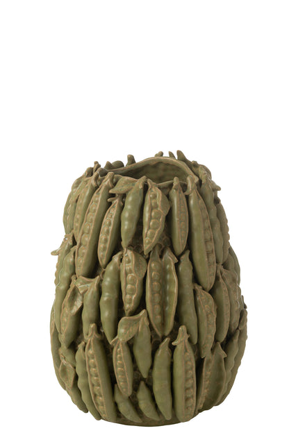 Vaas Botanica Erwten Hoog Klei Groen
