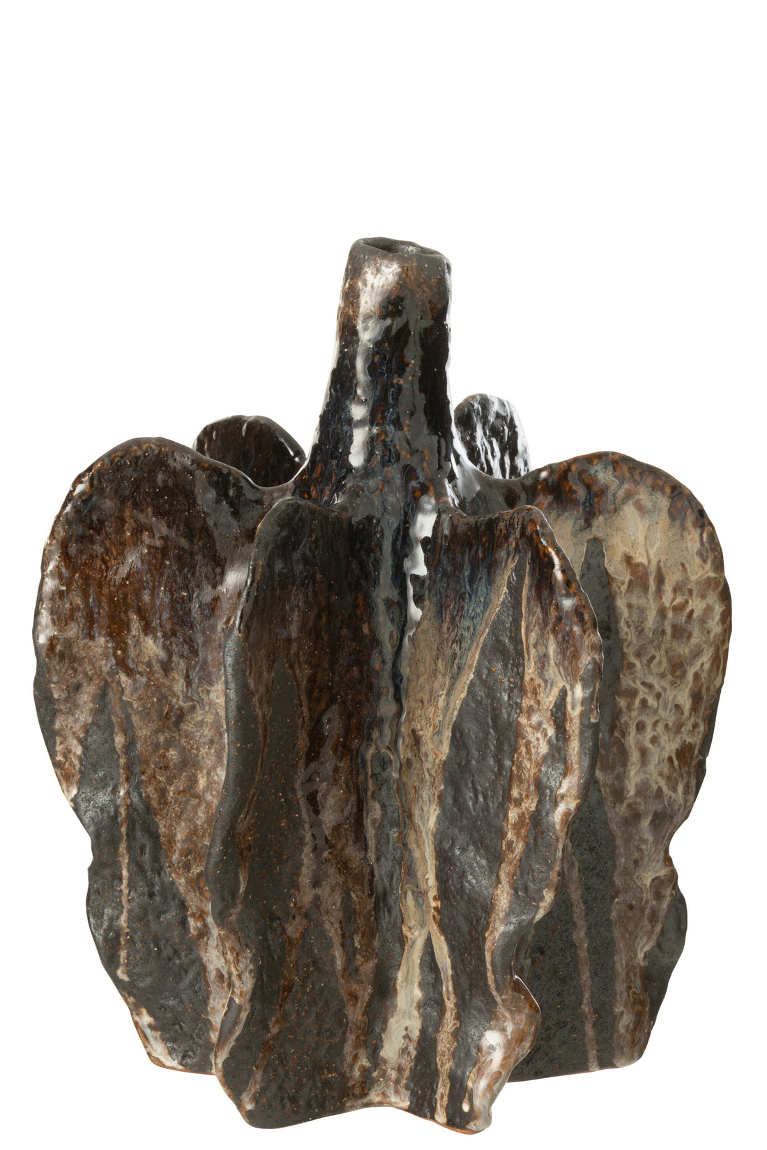 Vaas Naga Keramiek Bruin/Zwart Groot