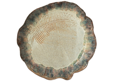 Dienschotel Decoratief Naga Keramiek Roestbruin Groot