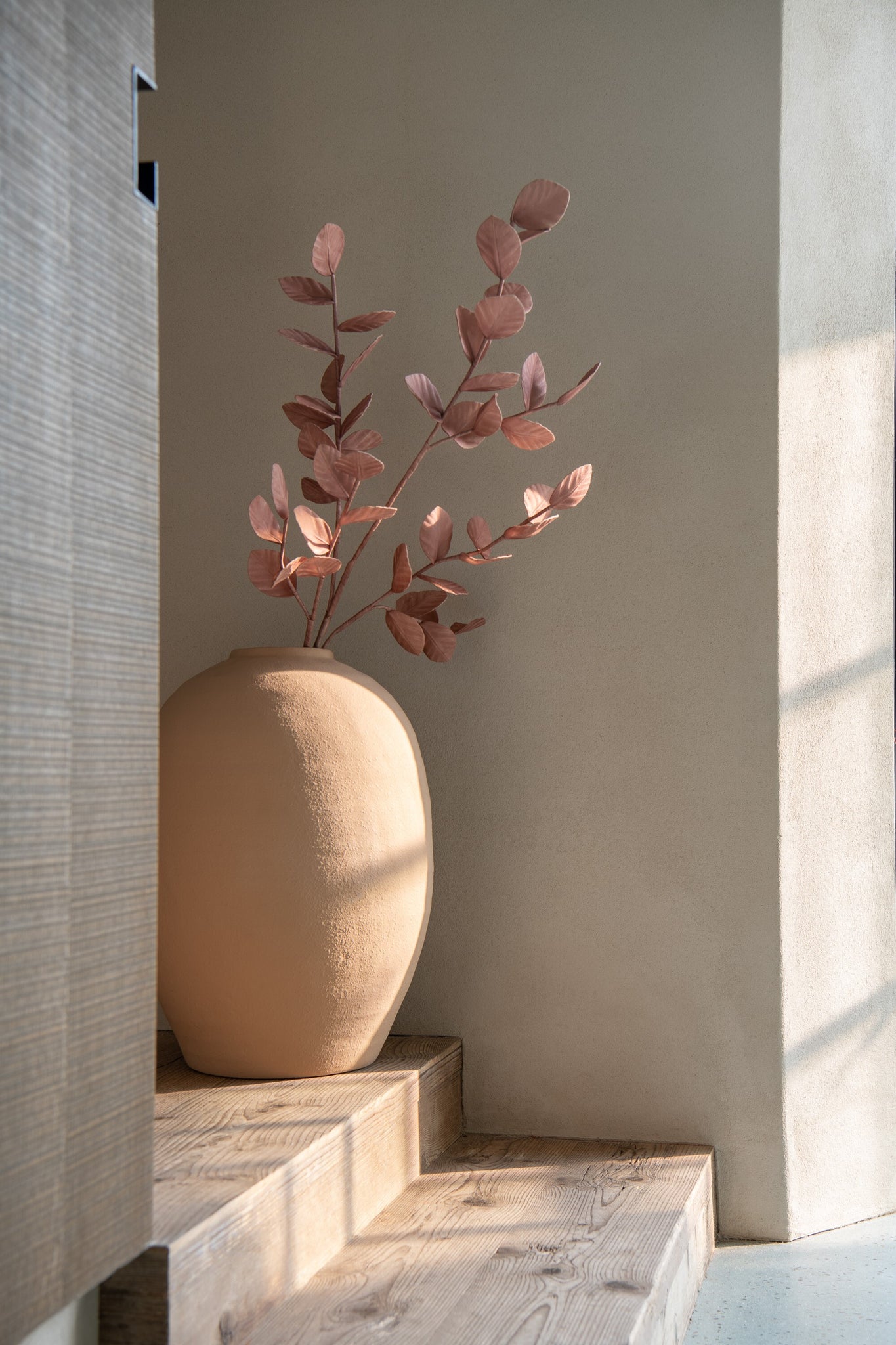 Vaas Cassia Ovaal Klei Beige