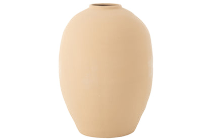 Vaas Cassia Ovaal Klei Beige