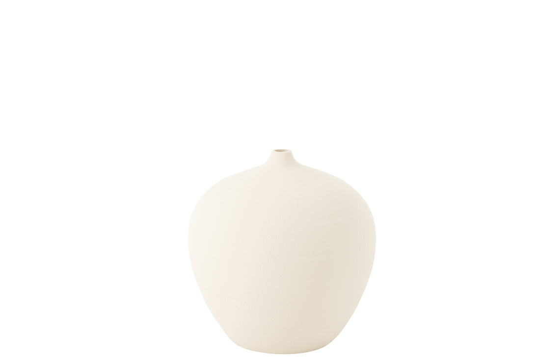 Vaas Fles Cassia Klei Wit