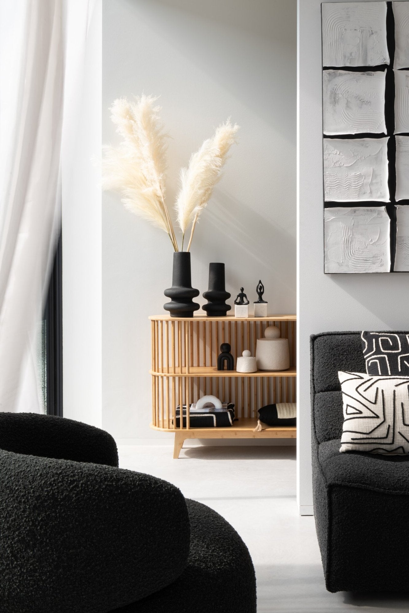 Vase  Lyra Clay Black Small