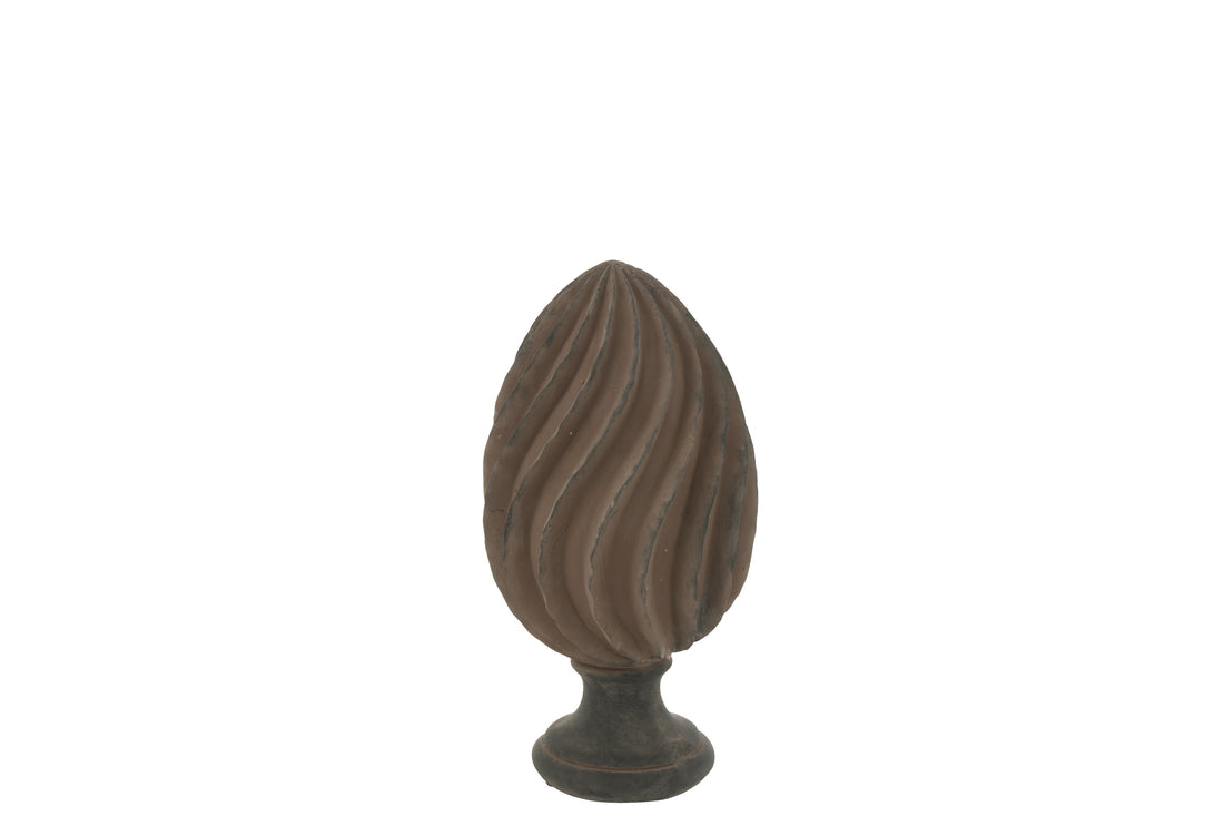 Decoratieve Abstracte Ananas Polyresin Bruin/Zwart