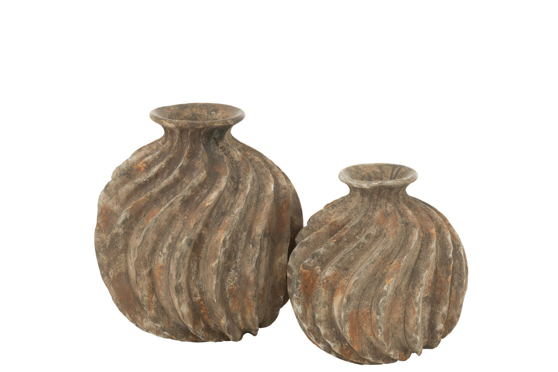 Vaas Ballon Antiek Polyresin Groot
