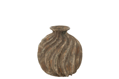 Vaas Ballon Antiek Polyresin Groot