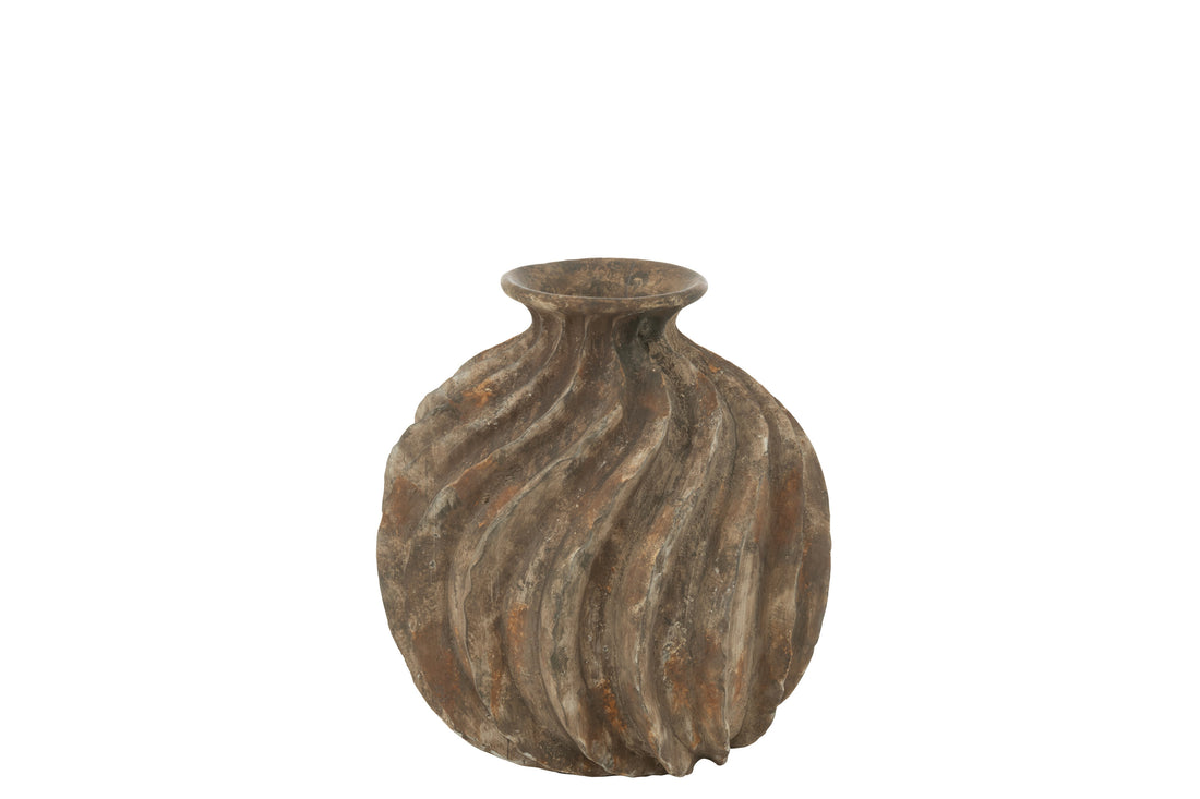 Vaas Ballon Antiek Polyresin Groot