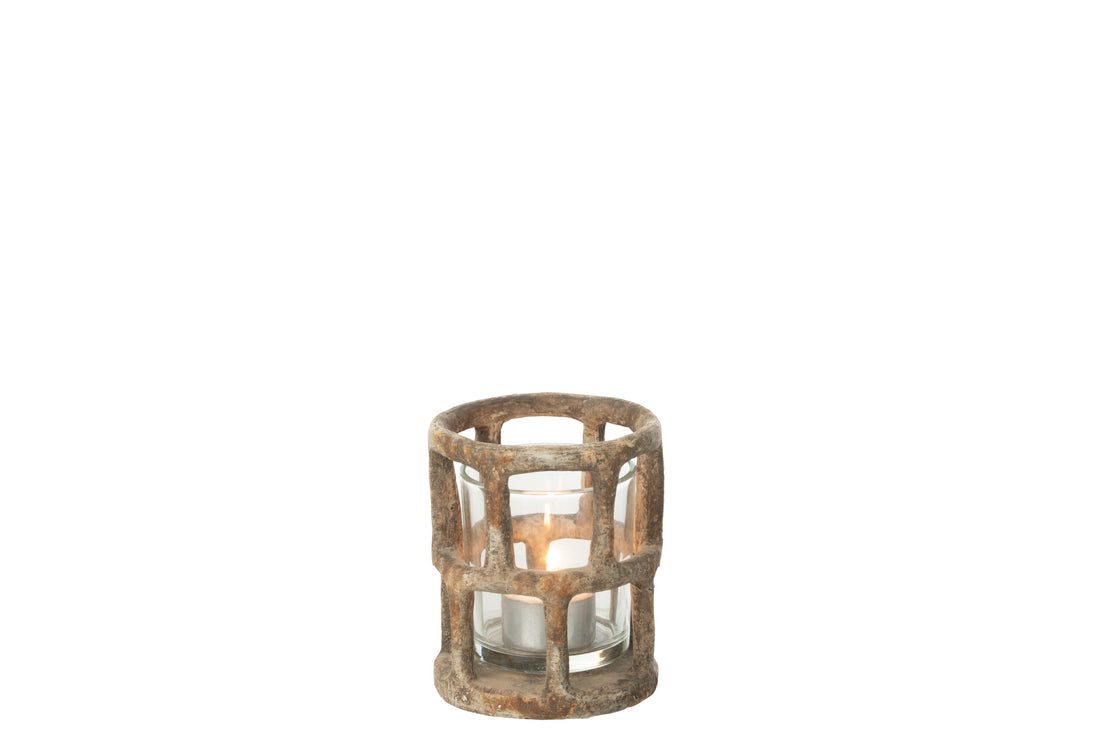 Orkaan Antiek Polyresin/Glas Klein