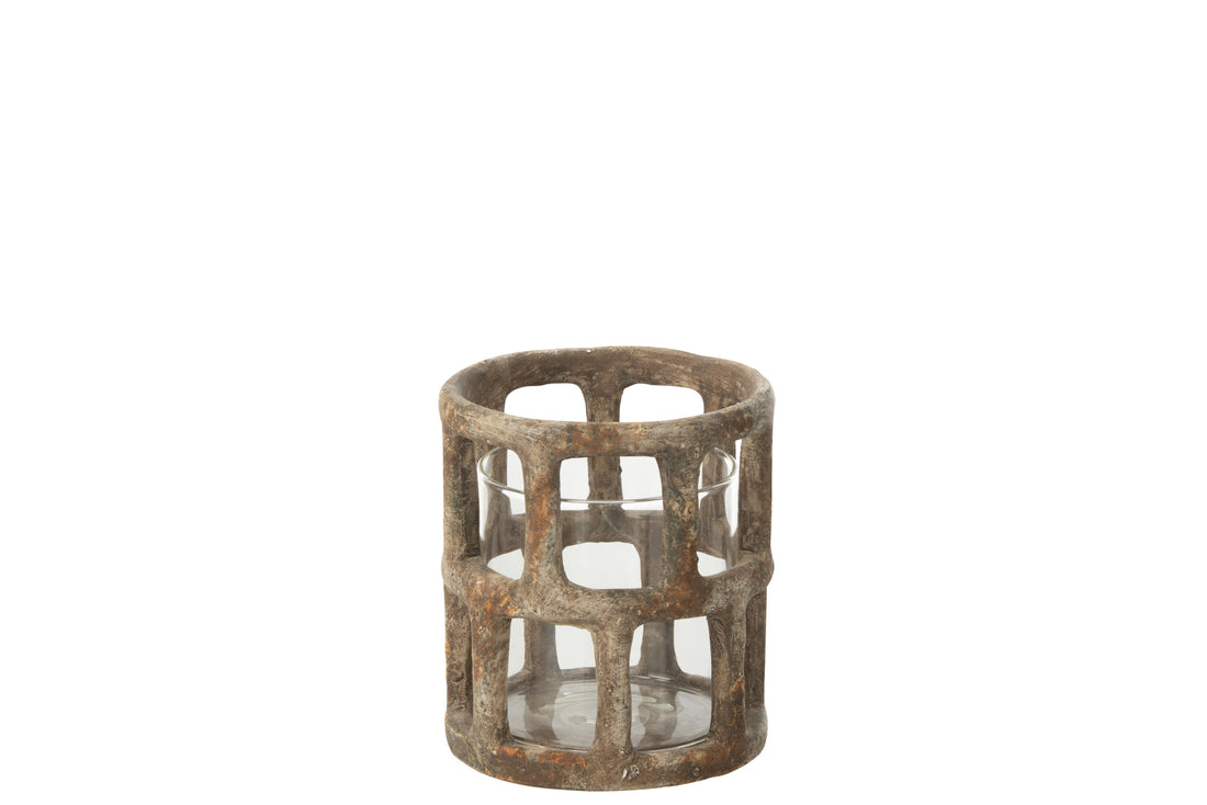 Orkaan Antiek Polyresin/Glas Medium
