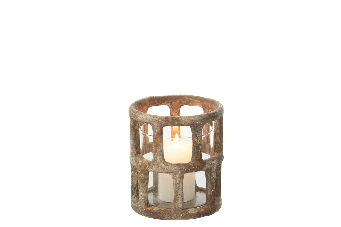 Orkaan Antiek Polyresin/Glas Medium