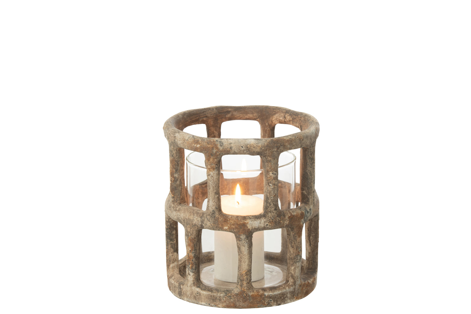 Orkaan Antiek Polyresin/Glas Groot