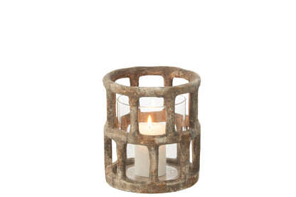 Orkaan Antiek Polyresin/Glas Groot