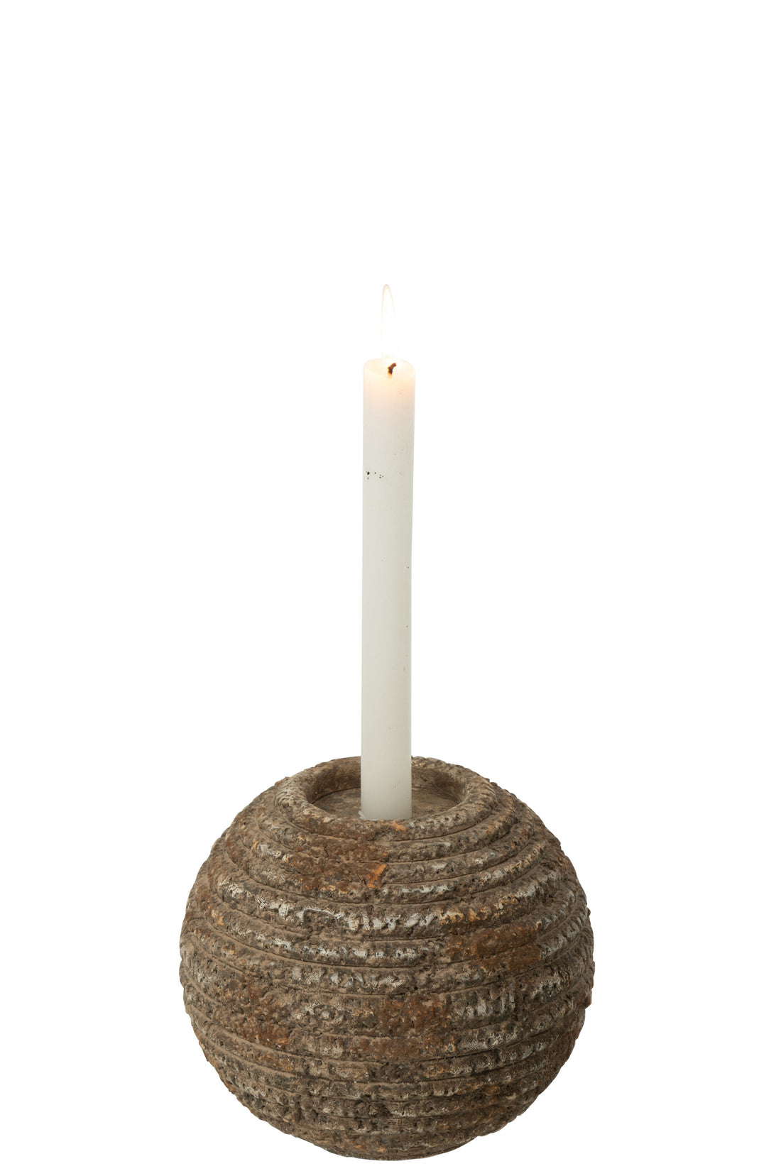 Kaarsenhouder Antiek Rond Cement Groot