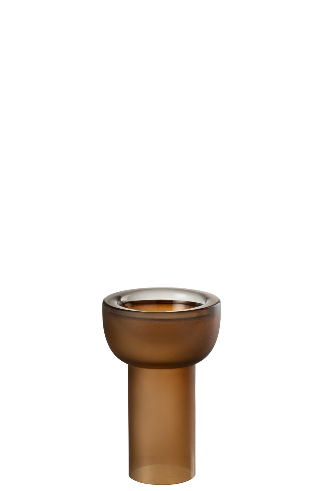 Vaas/Kaarsenhouder Yoko Glas Bruin Klein