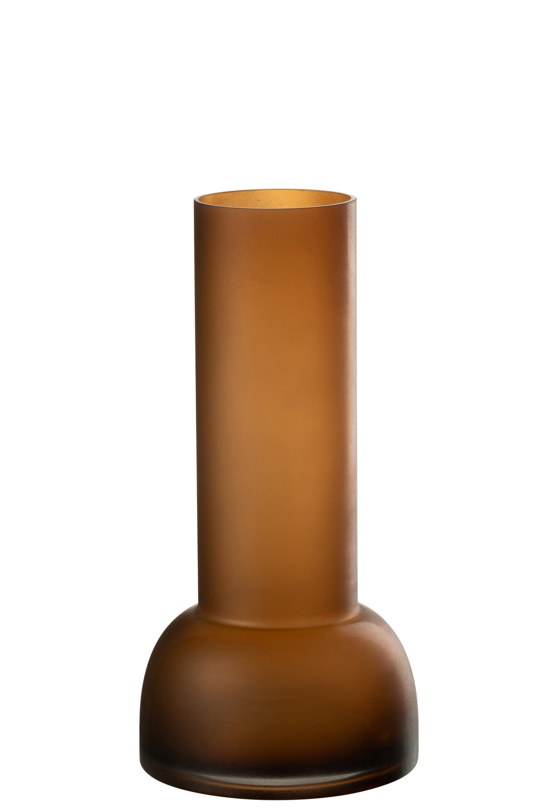 Vaas/Kaarsenhouder Yoko Glas Bruin Medium