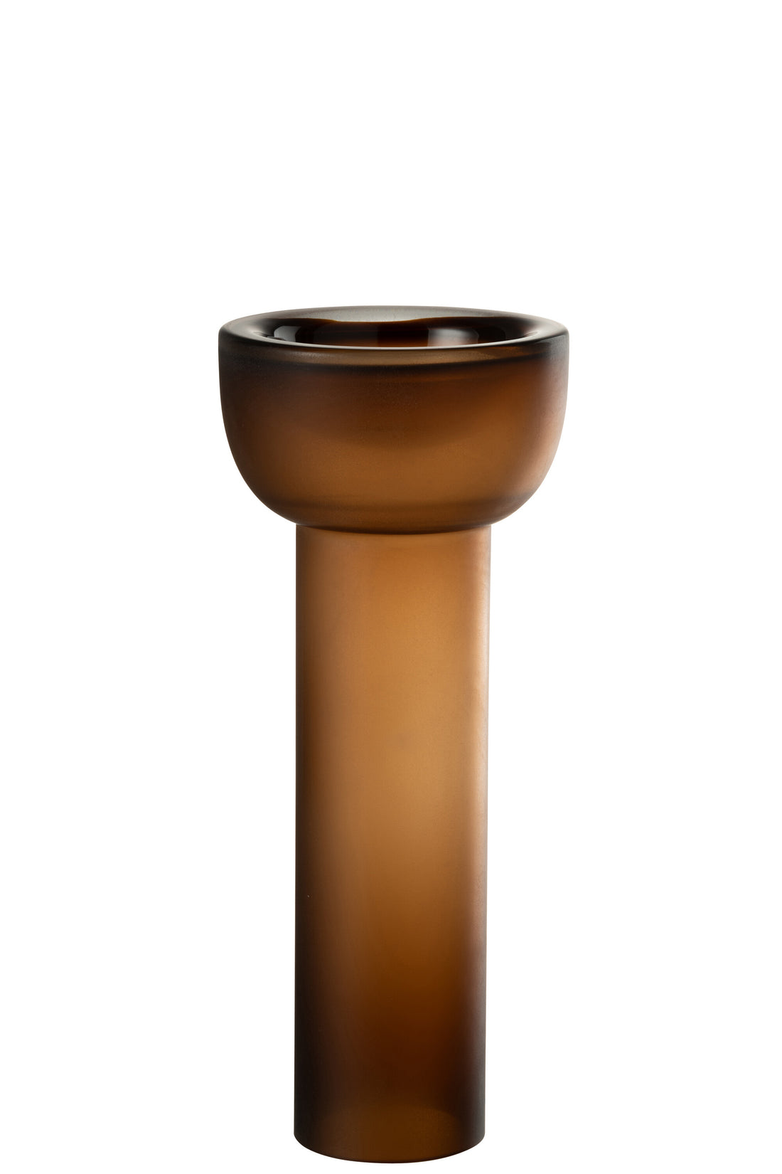 Vaas/Kaarsenhouder Yoko Glas Bruin Groot