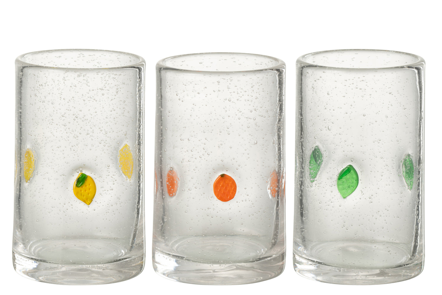 Drinkglas Citrusvruchtglas Mix Groot Assortiment Van 3