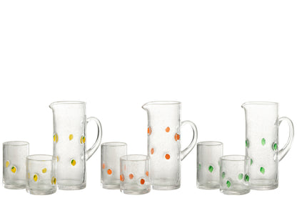 Karaf Citrusvrucht Glas Mix Assortiment Van 3