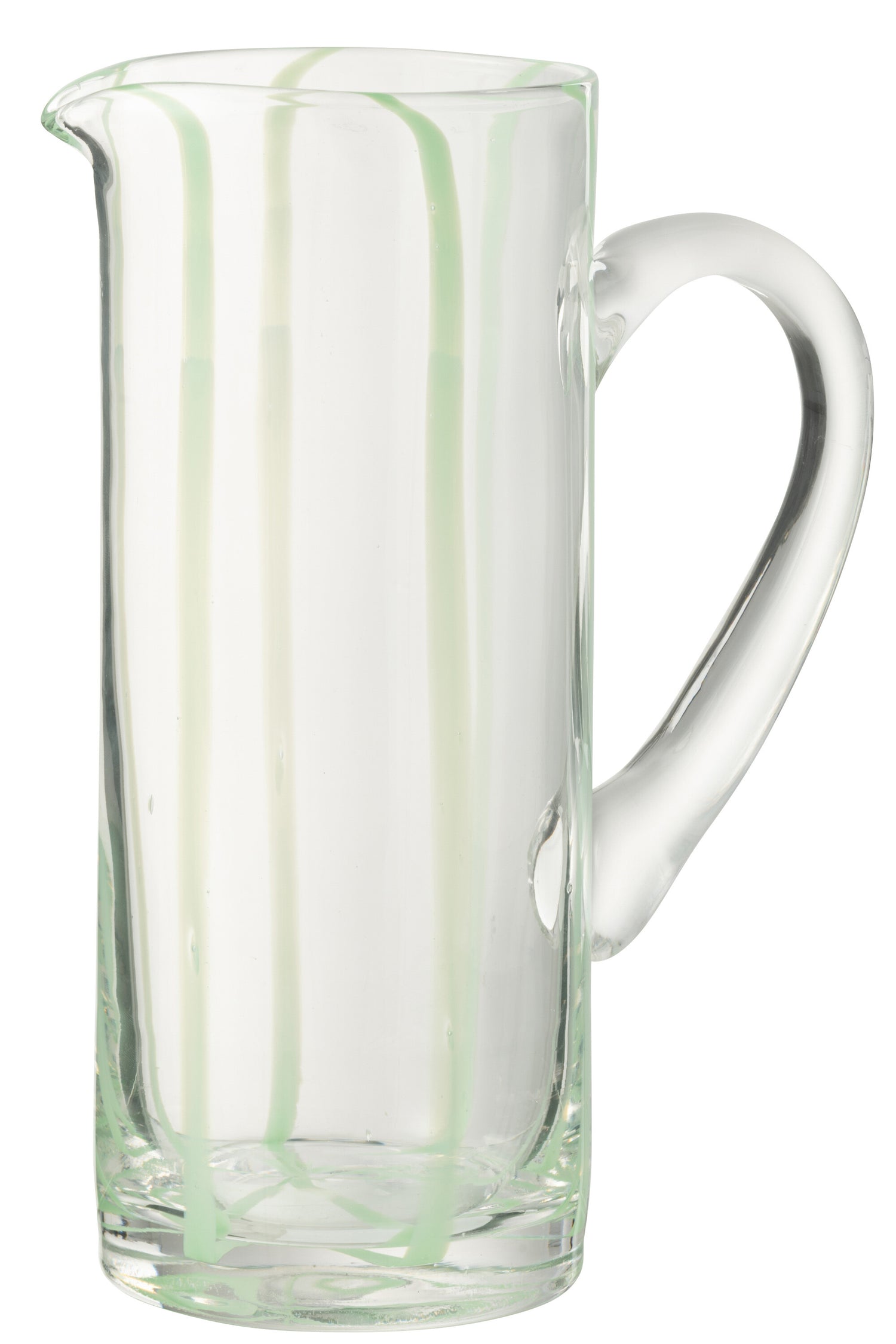 Karaf Strepen Glas Transparant/Groen
