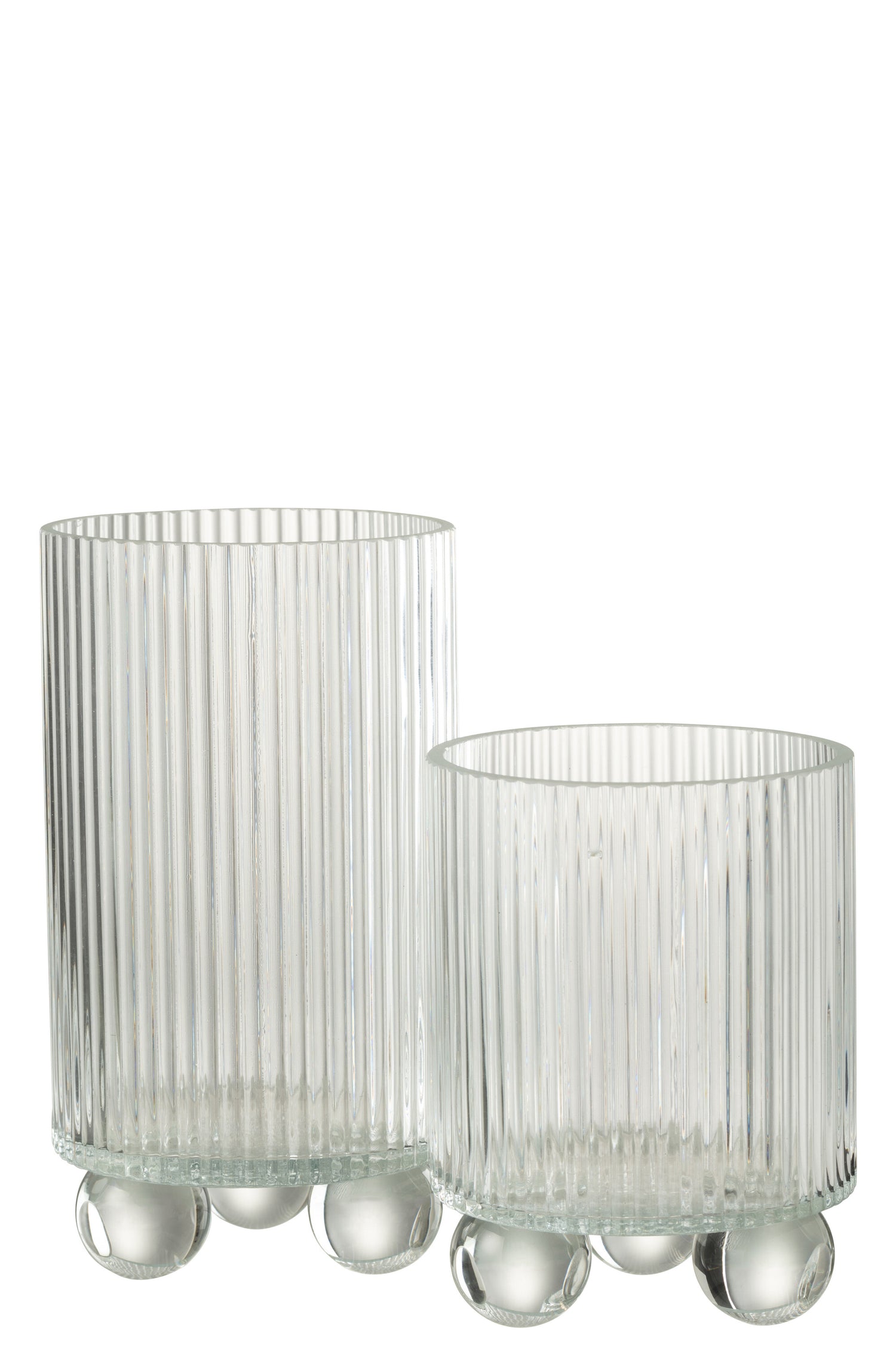 Orkaan Clara Glas Transparant Groot