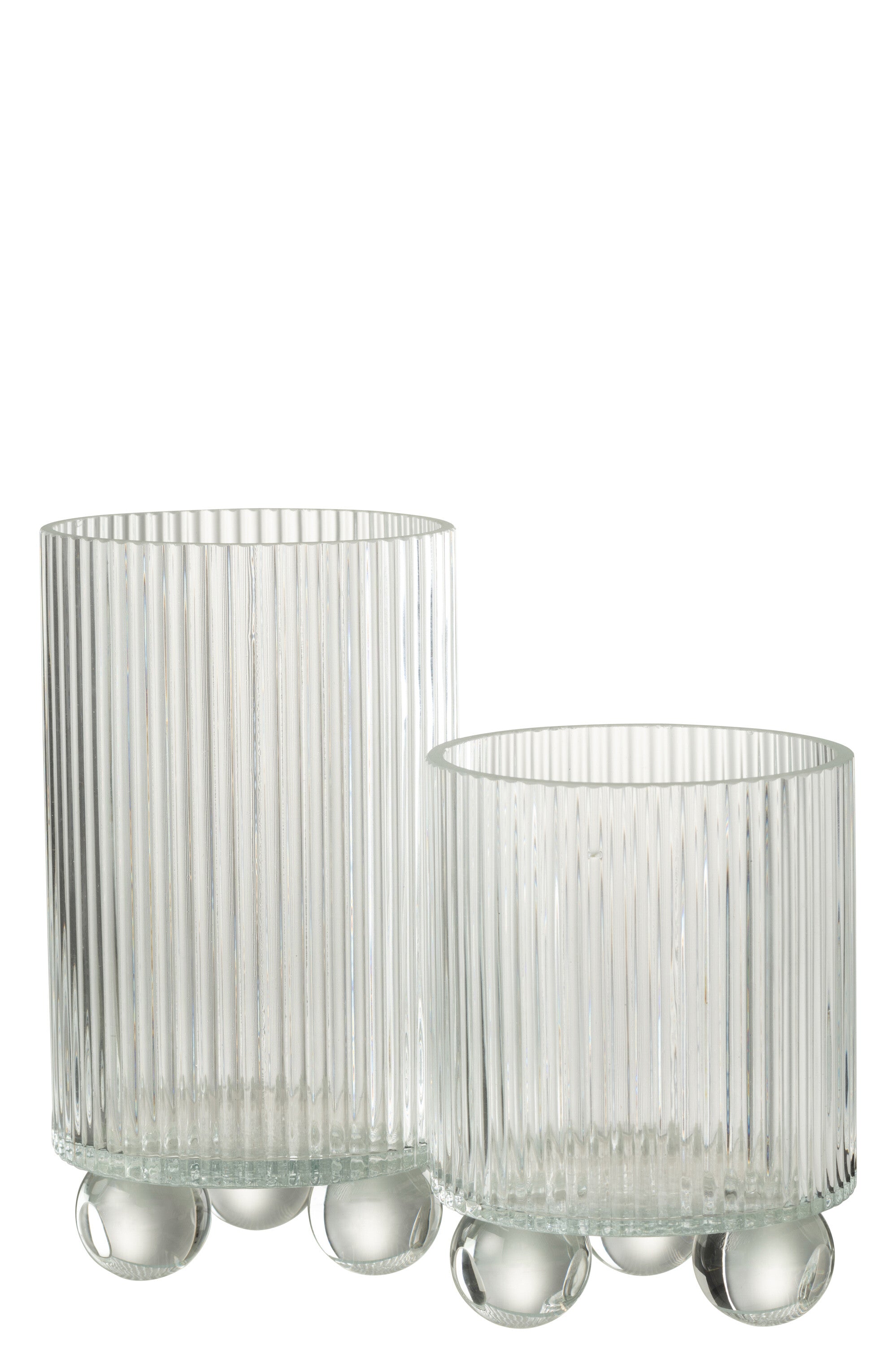 Orkaan Clara Glas Transparant Groot