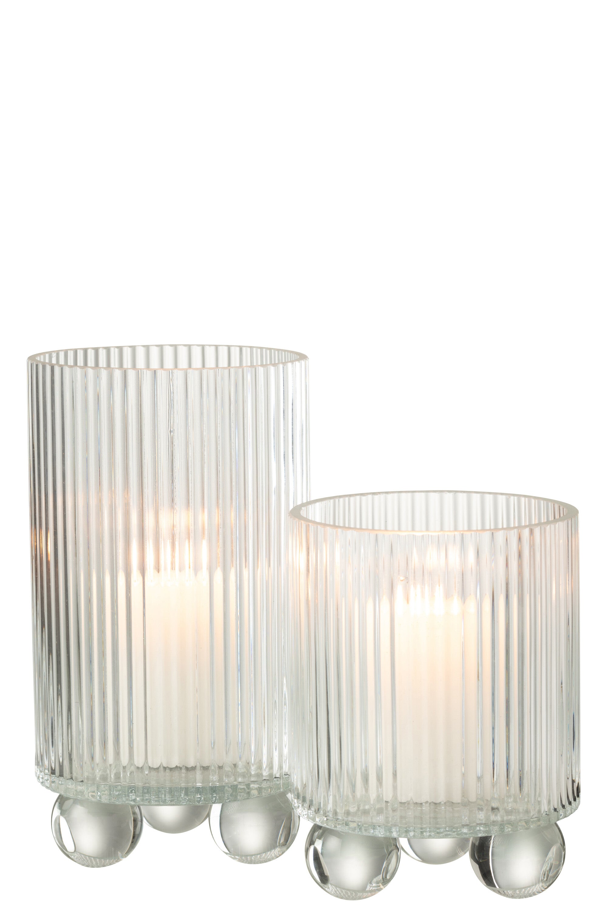 Orkaan Clara Glas Transparant Groot